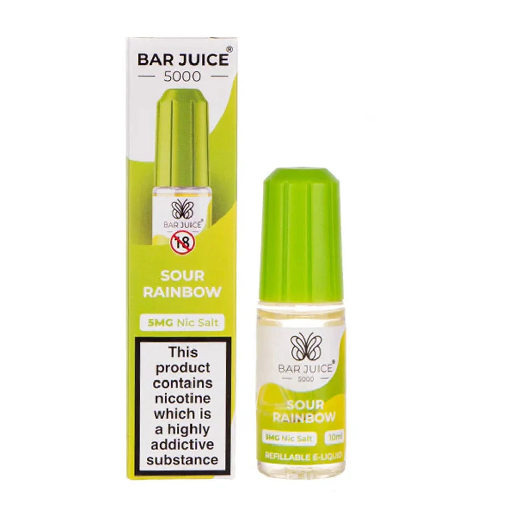 Sour Rainbow Bar Juice 5000 10ml Nic Salt E liquid