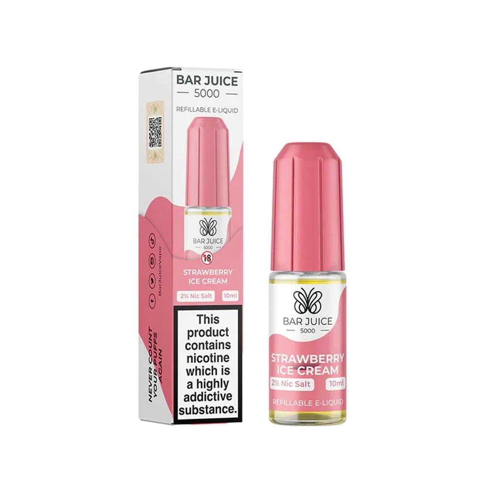 Strawberry Ice Cream Bar Juice 5000 10ml Nic Salt E liquid