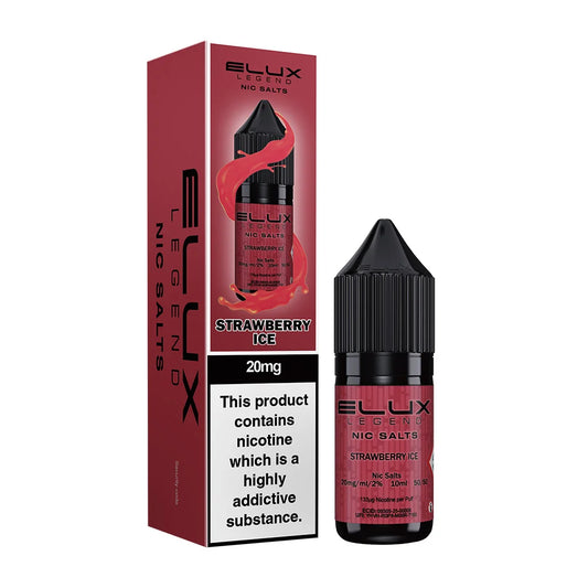 Strawberry Ice Elux Legend 10ml Nic Salt Eliquid