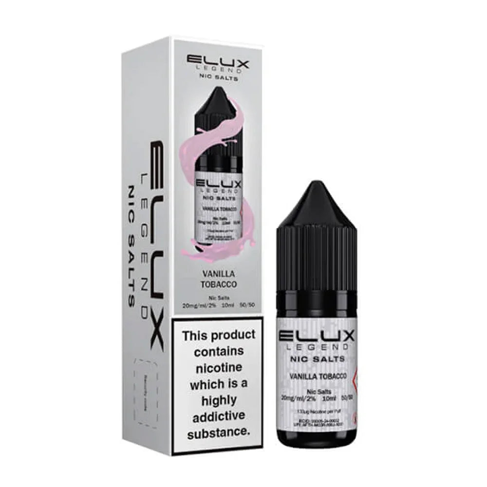 Vanilla Tobacco Elux Legend 10ml Nic Salt Eliquid