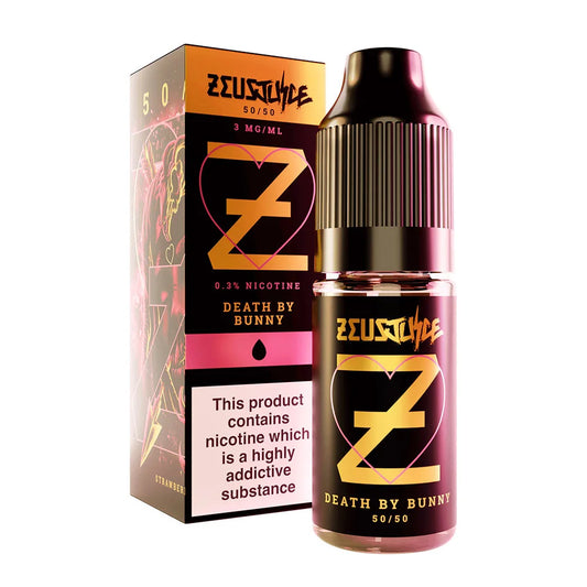 Zeus Juice 10ml Freebase Eliquid, Death by Bunny with nicotine strength of 3mg