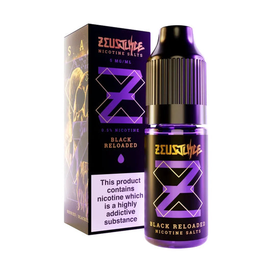 Black Reloaded Zeus Juice 10ml Nic Salt Eliquid