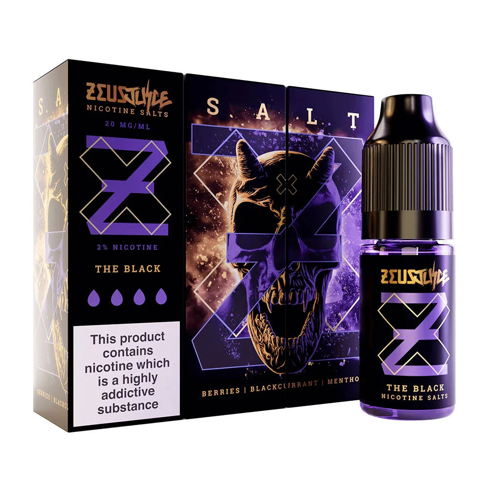 The Black Zeus Juice 10ml Nic Salt Eliquid