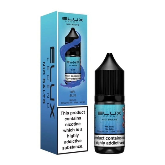 Mr Blue Elux Legend 10ml Nic Salt Eliquid